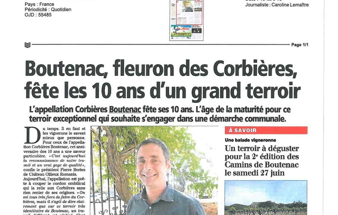 L'INDEPENDANT-Boutenac-fête-les-10-ans-d'un-grand-terroir